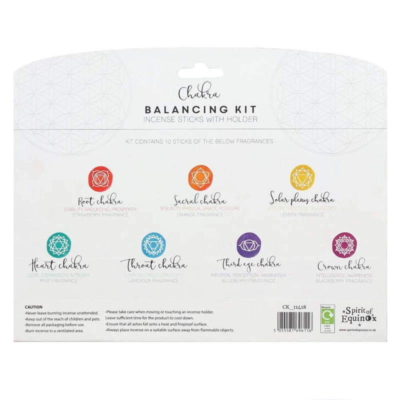 Chakra Balancing Kit - Incense Sticks with Holder