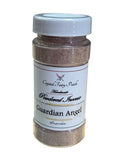 Crystal Fairy Patch Guardian Angel handmade powdered incense in a clear plastic jar with a white lid. 8 fl oz.