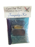 Crystal Fairy Patch Tranquility Ritual Kit with candle, herbs, incense, oil, and bath crystals for meditation