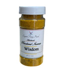 Crystal Fairy Patch Wisdom powdered incense in a clear plastic jar for enlightenment and meditation.