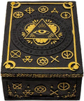 Eye of Providence Tarot Deck Storage Box | 5.5" x 3.75" Decorative Card Holder for Tarot, Oracle & Spiritual Accessories