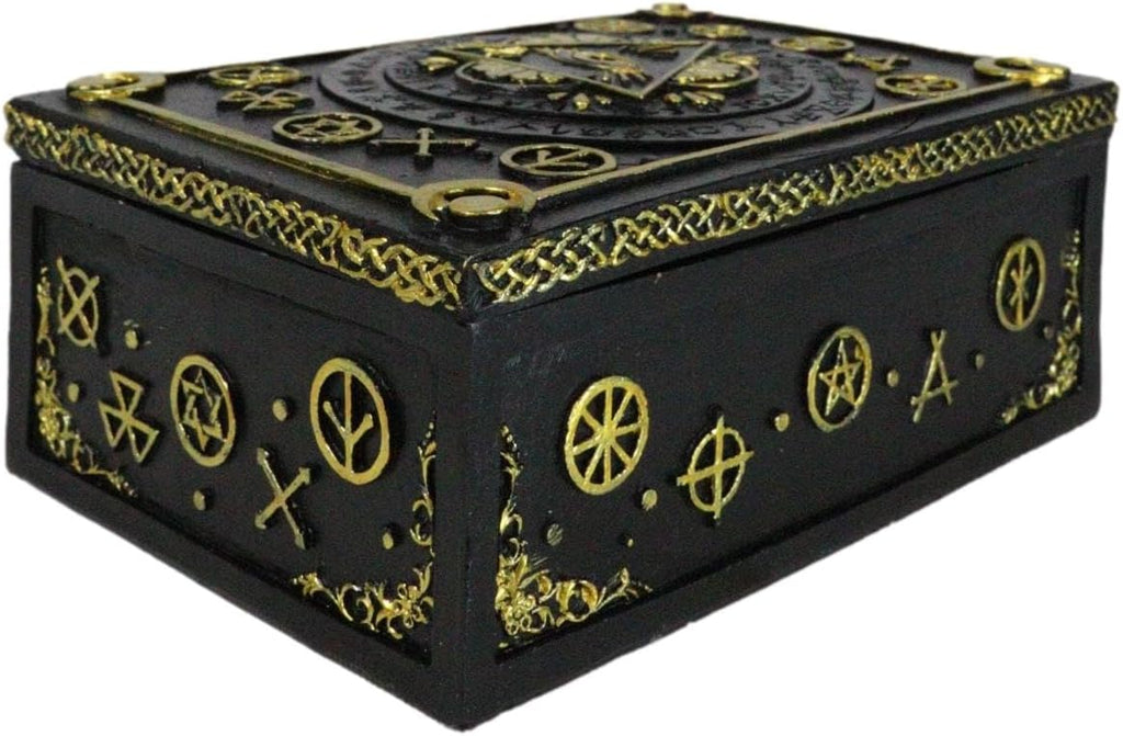 Eye of Providence Tarot Deck Storage Box | 5.5" x 3.75" Decorative Card Holder for Tarot, Oracle & Spiritual Accessories