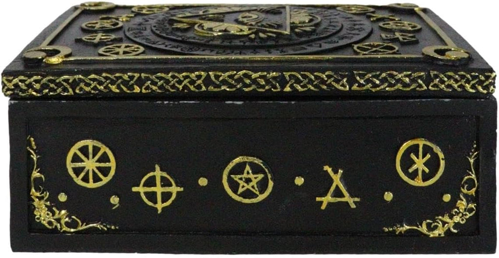 Eye of Providence Tarot Deck Storage Box | 5.5" x 3.75" Decorative Card Holder for Tarot, Oracle & Spiritual Accessories