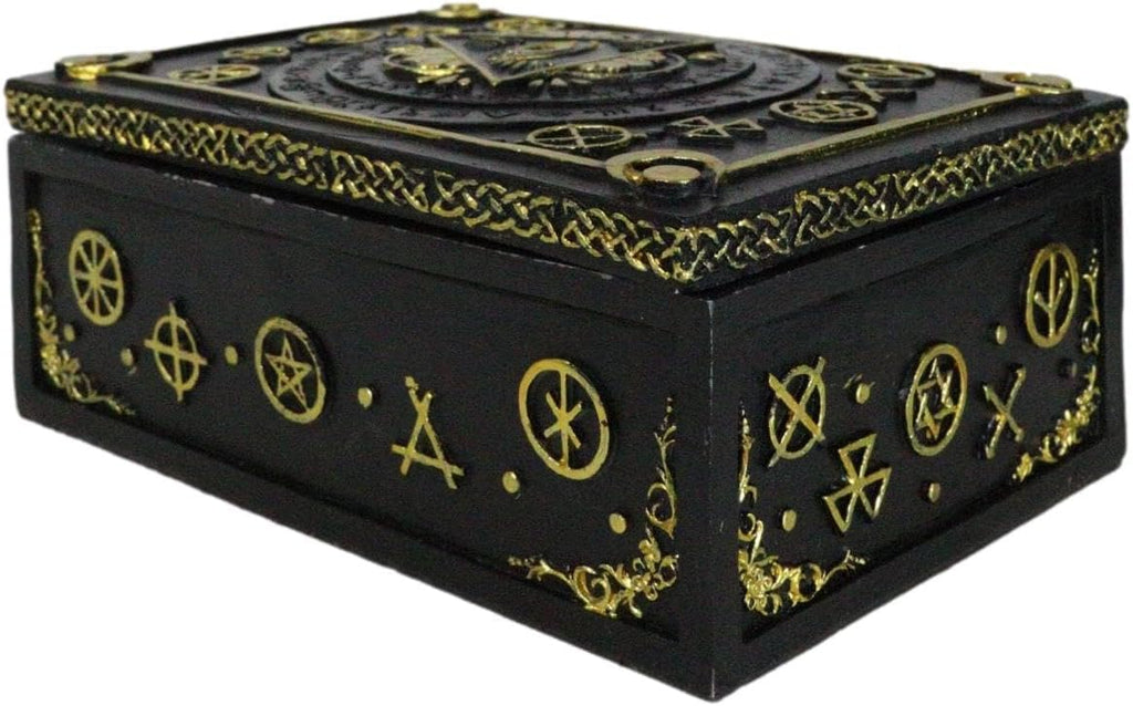 Eye of Providence Tarot Deck Storage Box | 5.5" x 3.75" Decorative Card Holder for Tarot, Oracle & Spiritual Accessories