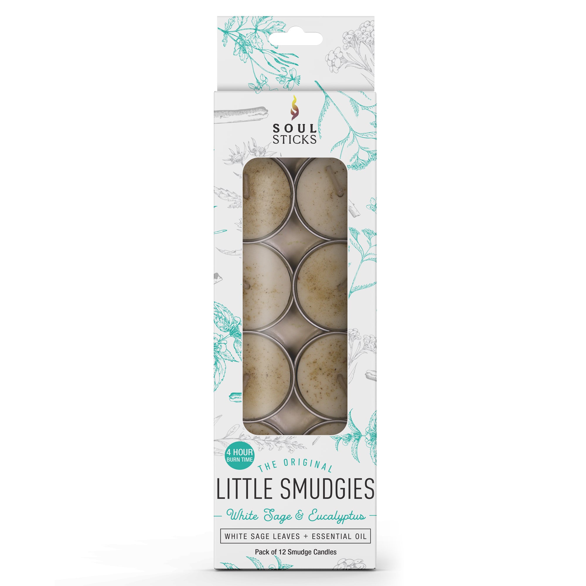 Little Smudgies Candle White Sage & Eucalyptus Pack