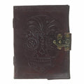 Leather Journal with Metal Lock – 4 × 5 in