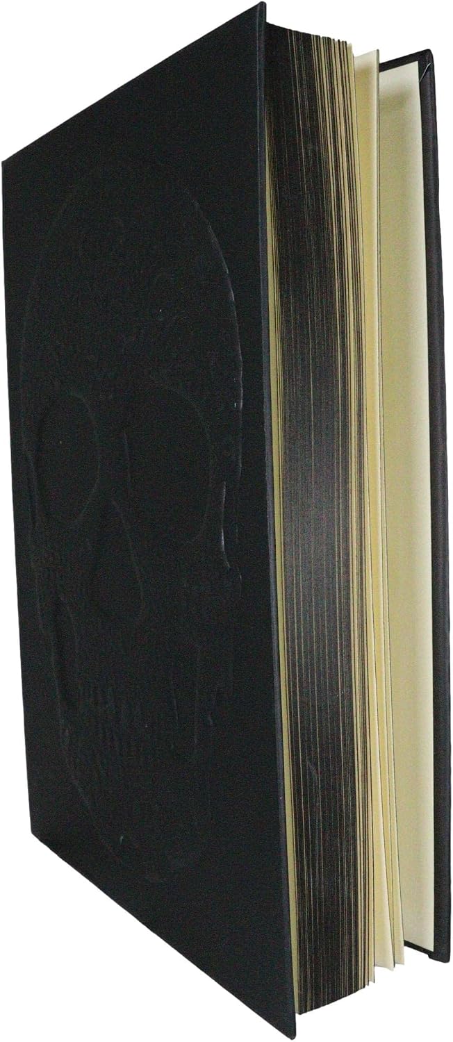 Floral Skull Embossed Blank Page Hard Cover Journal