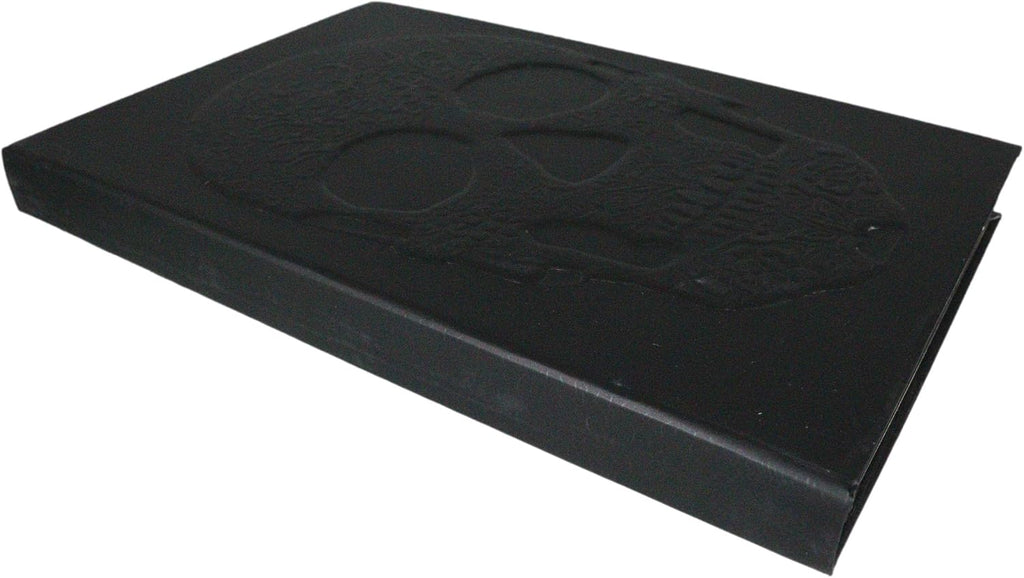 Floral Skull Embossed Blank Page Hard Cover Journal