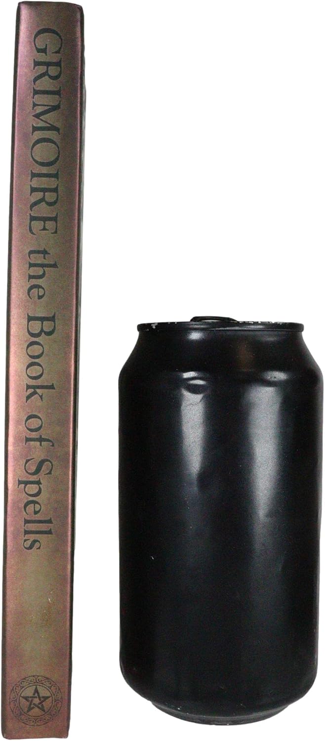 Grimoire Book of Spells Triple Moon Pentagram Embossed Blank Page Matte Paper Hardcover Journal Book with Bookmarking Ribbon 8.25"x5.75"