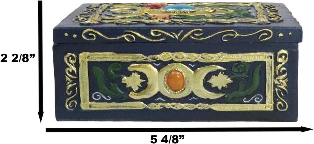 Goddess Tarot Deck Storage Box | 5.5" x 3.75" Decorative Card Holder for Tarot, Oracle & Spiritual Accessories
