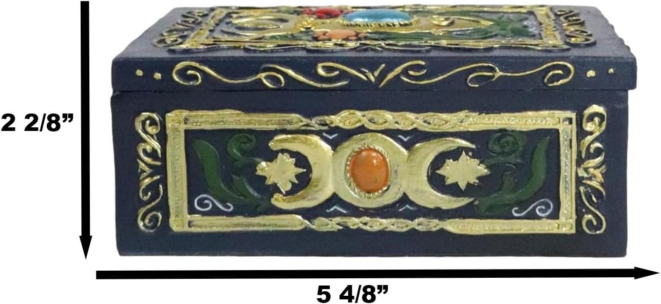 Goddess Tarot Deck Storage Box | 5.5" x 3.75" Decorative Card Holder for Tarot, Oracle & Spiritual Accessories