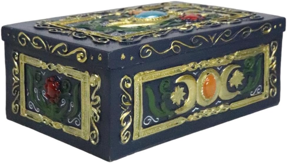 Goddess Tarot Deck Storage Box | 5.5" x 3.75" Decorative Card Holder for Tarot, Oracle & Spiritual Accessories