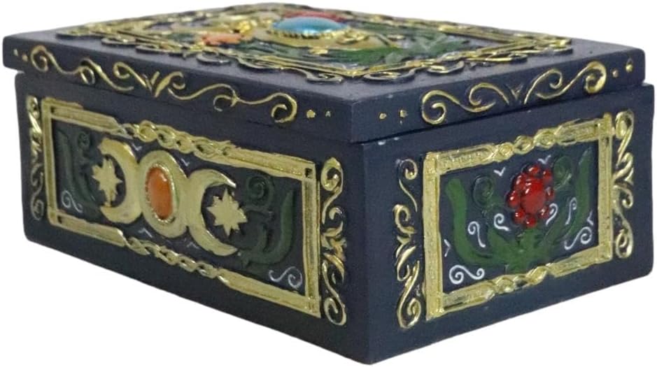 Goddess Tarot Deck Storage Box | 5.5" x 3.75" Decorative Card Holder for Tarot, Oracle & Spiritual Accessories