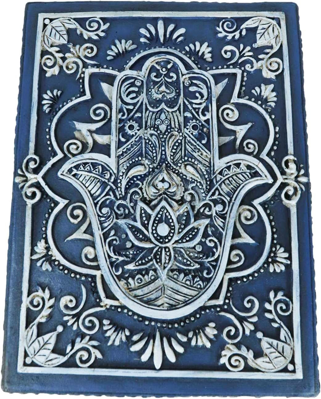 Hamsa Palm Tarot Deck Storage Box | 5.5" x 3.75" Decorative Card Holder for Tarot, Oracle & Spiritual Accessories