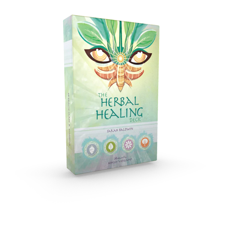 The Herbal Healing Deck : (Oracle Kit Box Set with 48 Cards and Guide Book) By Sarah Baldwin and Illustrated by Ashley Verkamp