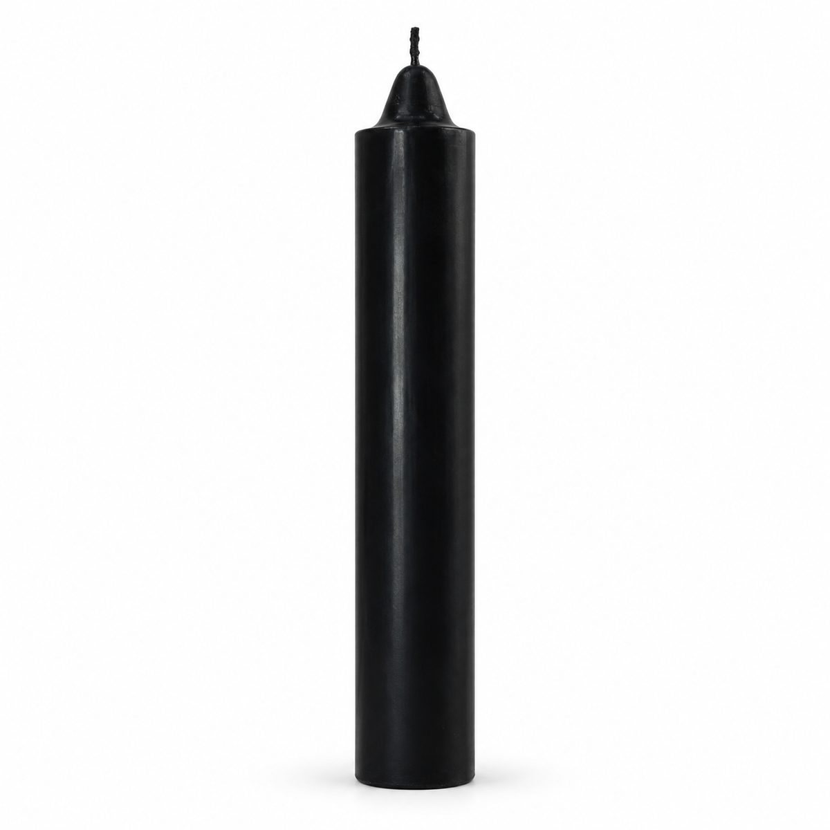 Black Jumbo 9-inch unscented altar candle