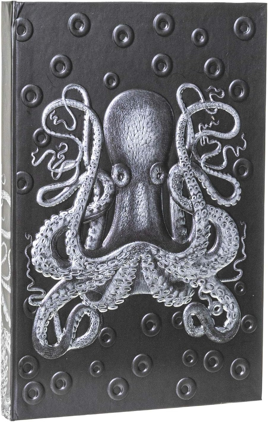 Necromancy Alchemy Kraken Sea Monster Titan Octopus Skull Embossed Blank Page Hard Cover Journal