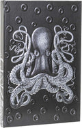 Necromancy Alchemy Kraken Sea Monster Titan Octopus Skull Embossed Blank Page Hard Cover Journal