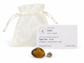 Leo Golden Hour Set with Tiger's Eye, Pyrite, zodiac card and gift bag