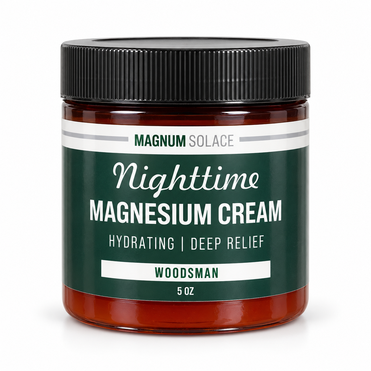 Magnum Solace Nighttime Magnesium Cream Woodsman 5 oz