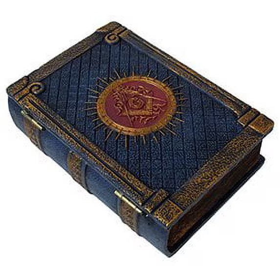 Masonic Book Storage Box | 4 1/4" x 2" x 6" Decorative Card Holder for Tarot, Oracle & Spiritual Accessories