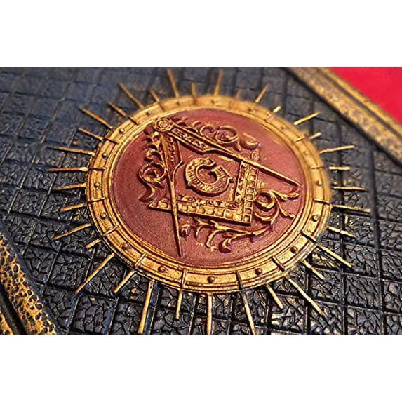 Masonic Book Storage Box | 4 1/4" x 2" x 6" Decorative Card Holder for Tarot, Oracle & Spiritual Accessories