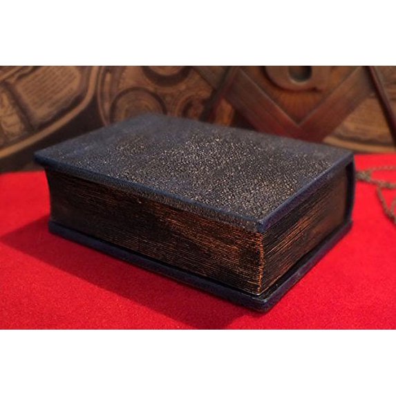 Masonic Book Storage Box | 4 1/4" x 2" x 6" Decorative Card Holder for Tarot, Oracle & Spiritual Accessories