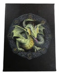 Mabon Drake Sabbats Wheel of The Year Dragon Canvas Framed Wall Art Wall Plaque - Anne Stokes - 7.5" W x 9.85"