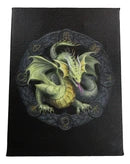 Mabon Drake Sabbats Wheel of The Year Dragon Canvas Framed Wall Art Wall Plaque - Anne Stokes - 7.5" W x 9.85"