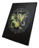 Mabon Drake Sabbats Wheel of The Year Dragon Canvas Framed Wall Art Wall Plaque - Anne Stokes - 7.5" W x 9.85"