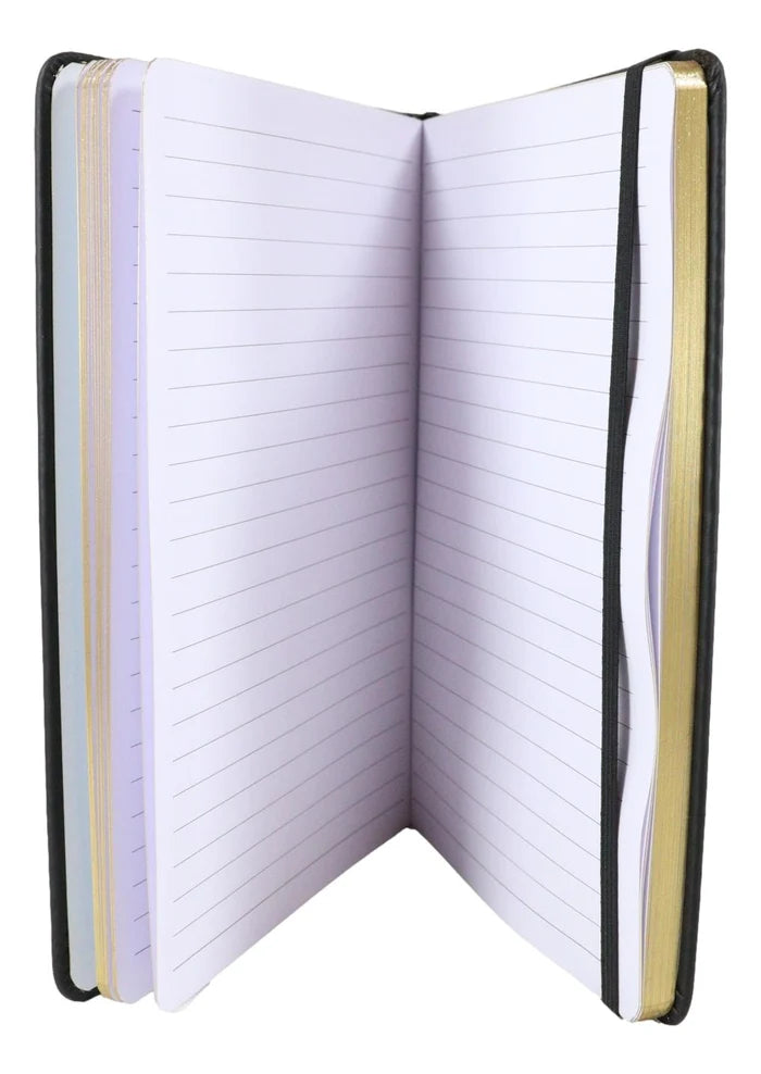 Mystic Mog Cat Book Of Spells Lined Pages Hard Cover Journal Book With Bookmark And Cord