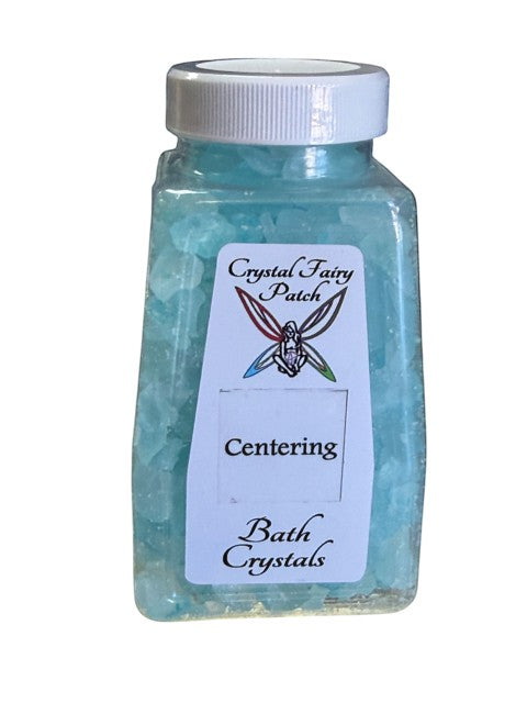My Store Crystal Fairy Patch Centering Bath Salts, light blue bath crystals for centering and alignment.