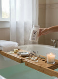 My Store Crystal Fairy Patch Crown Chakra Bath Salts in a clear jar, white crystals, for spiritual connection and balance.