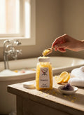 My Store Crystal Fairy Patch Empower Bath Salts, vibrant yellow bath crystals infused with uplifting fragrance for self-love and strength.