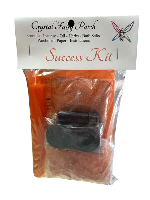 My Store Crystal Fairy Patch Success Ritual Kit includes candle, herbs, oil, bath salts, parchment paper, and instructions for success.