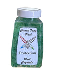 My Store Here Crystal Fairy Patch Protection Bath Salts in emerald green crystals, designed for divine protection and relaxation.