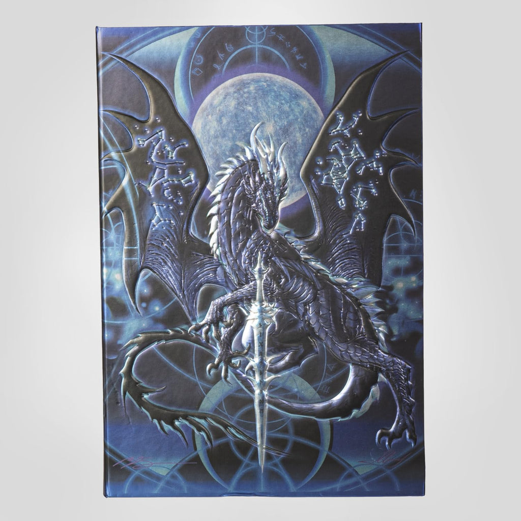 Night Blade Embossed Hard Cover Journal - Ruth Thompson Fantasy Dragon Semi Iridescent Journal