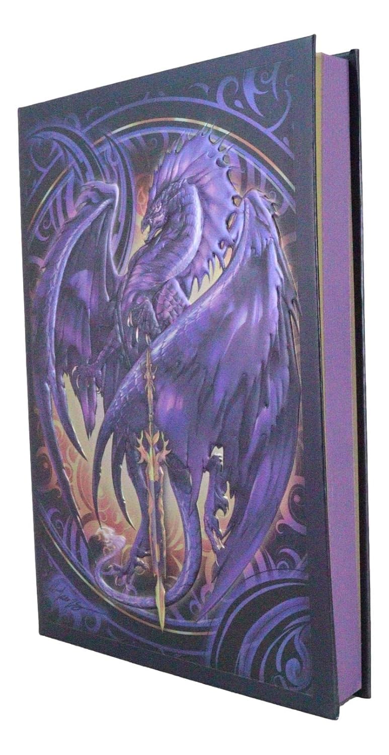 Dragon Nether Blade Drake Embossed Hard Cover Journal - Ruth Thompson Fantasy Dragon Semi Iridescent Journal
