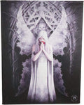 Only Love Remains Bridal Skull Fairy Canvas Framed Wall Art Wall Plaque - Anne Stokes - 7.5" W x 9.85"