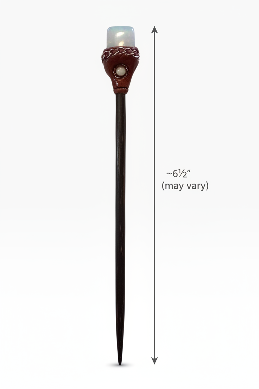 Opalite Hair Stick Measurement Diagram
