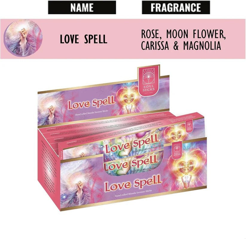 Love Spell Natural Masala Incense Sticks