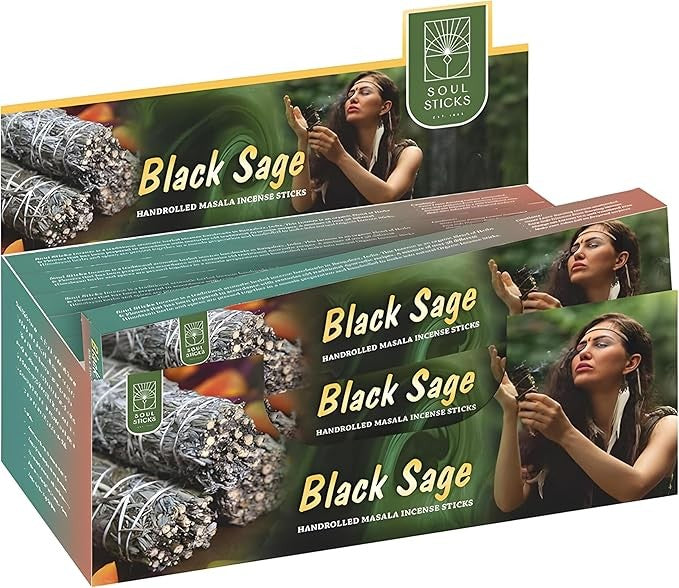 Black Sage Natural Masala Incense Sticks