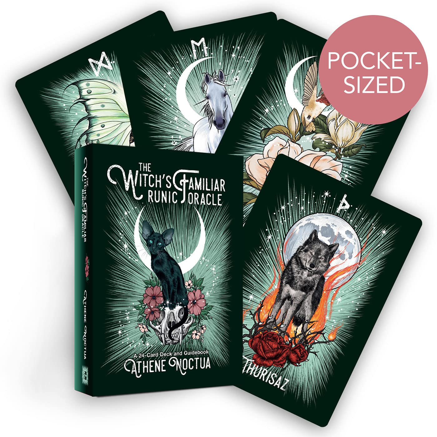 The Witch'„¢s Familiar Runic Oracle: A 24-Card Deck and Guidebook