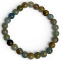 8mm Blue Onyx Beaded Bracelet