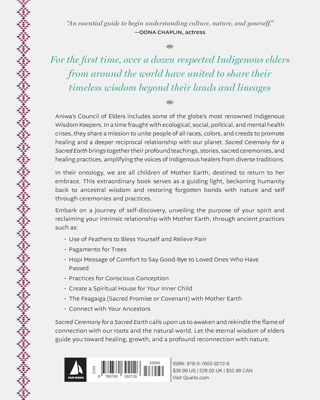 Sacred Ceremony for a Sacred Earth: Indigenous Wisdom for Healing and Transformation - Hardcover