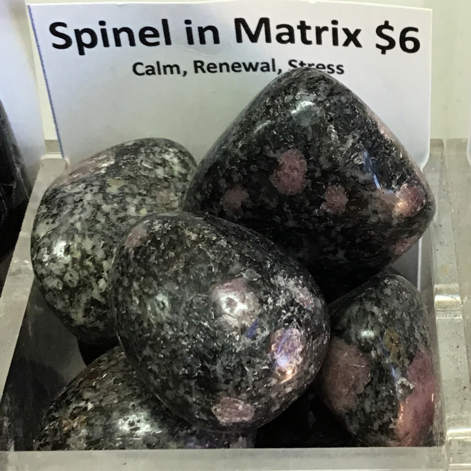 Tumbled Spinel in Matrix