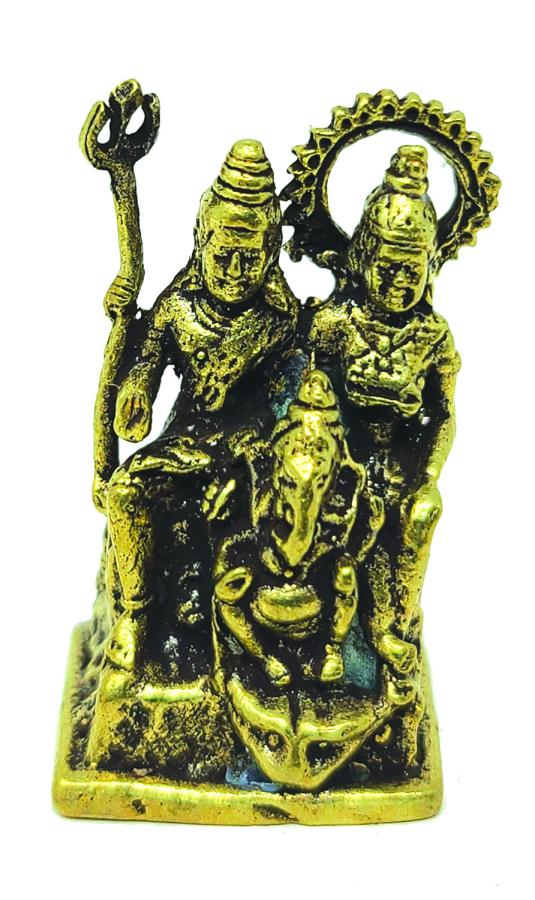 1-2" Asst. Trimurti, Lord Shiva, Vishnu and Brahma Mini Statues