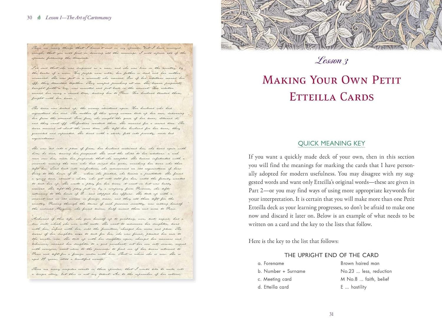 The Original Petit Etteilla: A Cartomancer's Guide to Divination