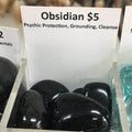 Tumbled Medium Obsidian Black