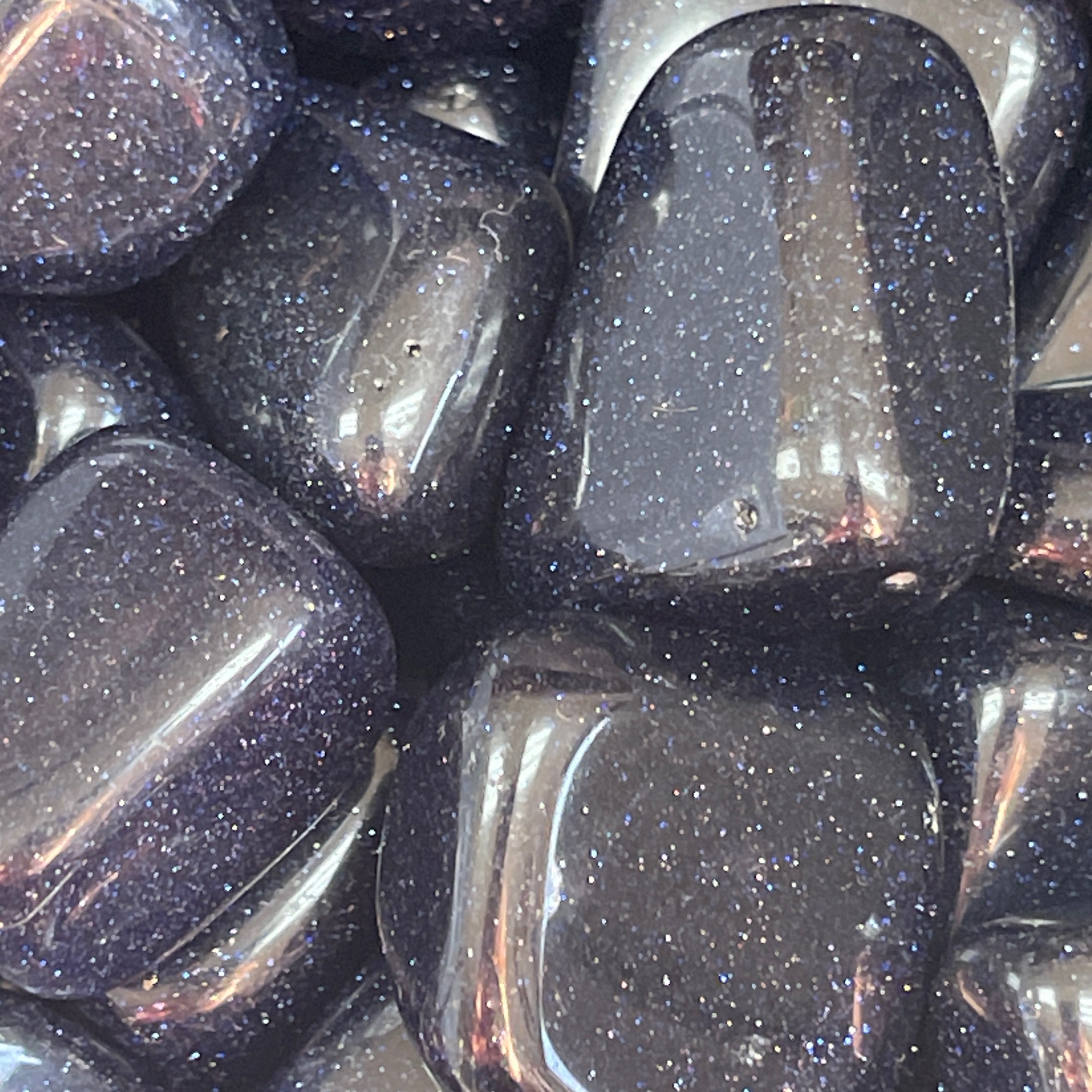 Tumbled Blue Goldstone Large